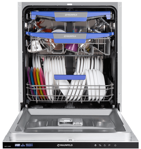 Посудомоечная машина с&nbsp;Vortex Wash, турбосушкой и&nbsp;лучом на&nbsp;полу MAUNFELD MLP-12IMR