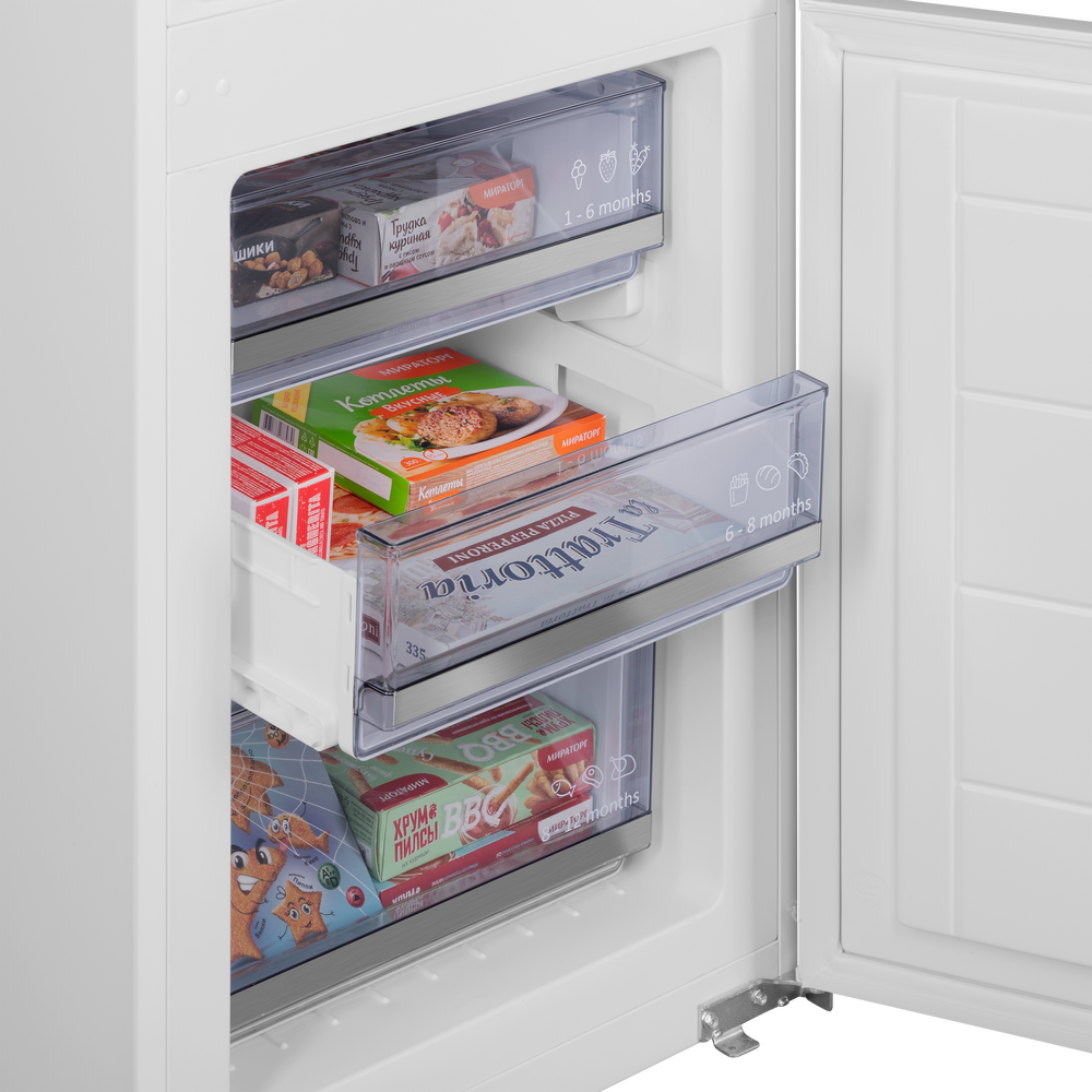 Холодильник-морозильник встраиваемый MAUNFELD MBF177SWGR - фото9