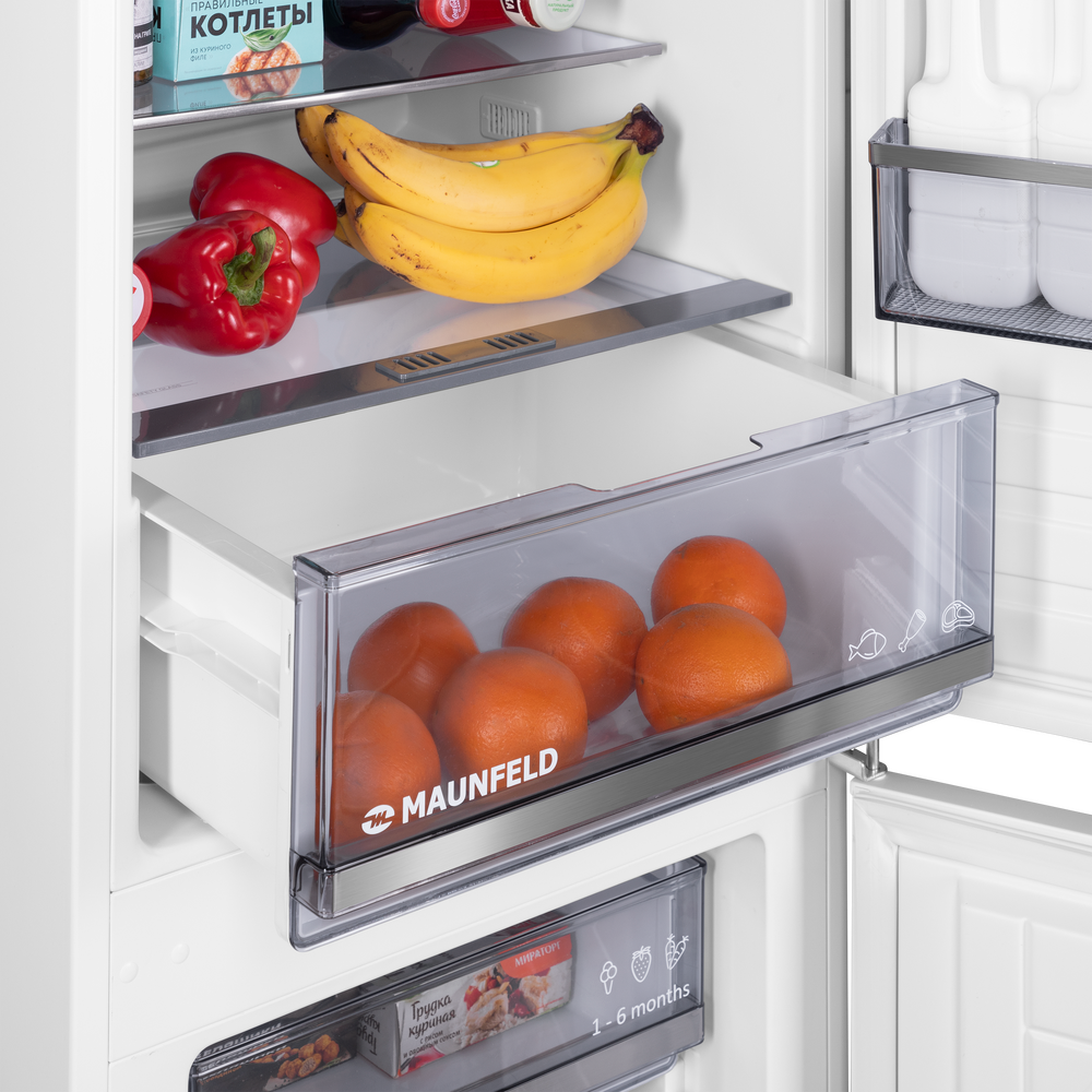 Холодильник-морозильник встраиваемый MAUNFELD MBF177SWGR - фото8