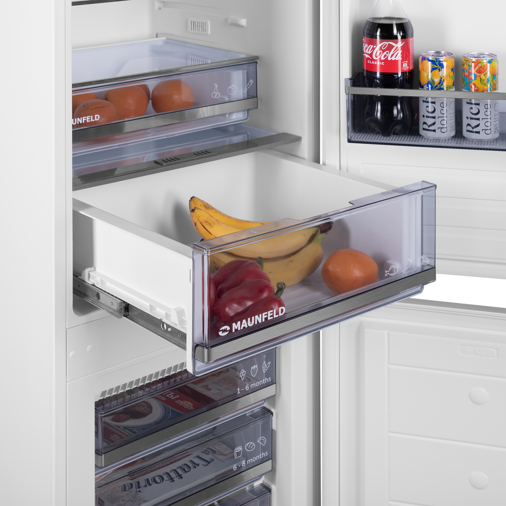 Холодильник-морозильник встраиваемый MAUNFELD MBF193NFFWGR - фото9