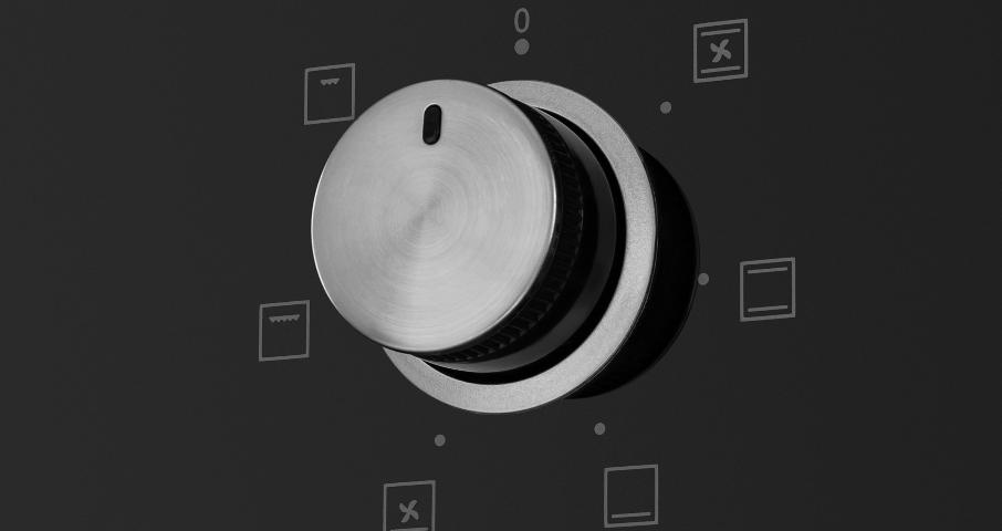 Современные поворотные ручки PUSH PULL легким нажатием убираются внутрь корпуса. Благодаря этому регулятор защищен от внешних загрязнений.