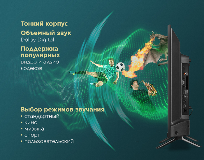 32" Телевизор MAUNFELD MLT32HSD02, HD, Android TV - фото15