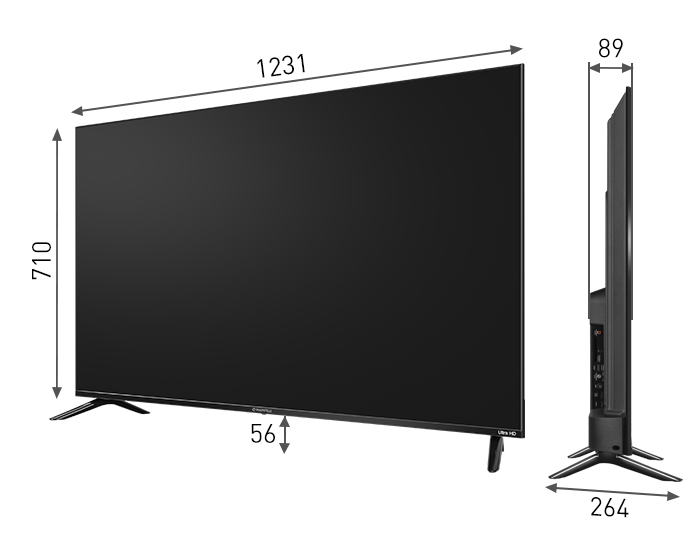 55" Телевизор MAUNFELD MLT55USX02, 4K Ultra HD, Яндекс TV - фото7