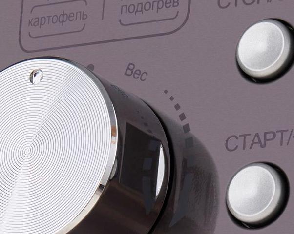 Удобное управление с помощью поворотной ручки и тактовых кнопок