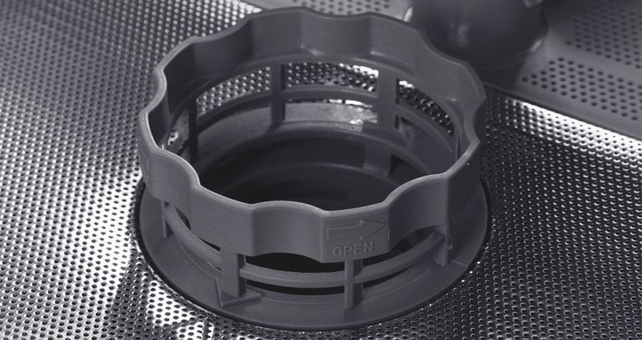 3D фильтр от засоров — запатентованная конструкция фильтра для крупных частичек пищи позволяет избежать засоров.