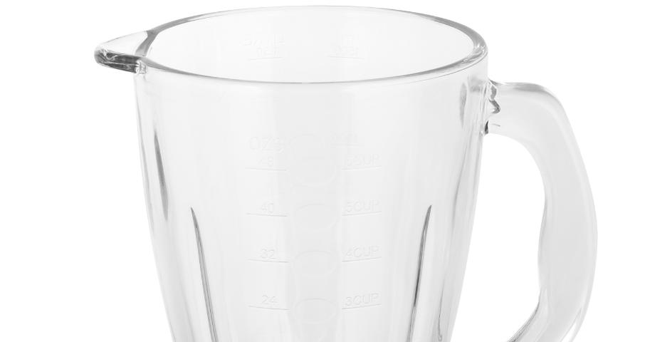 Чаша прозрачного кувшина объемом 1,5&nbsp;л выполнена из&nbsp;стекла.