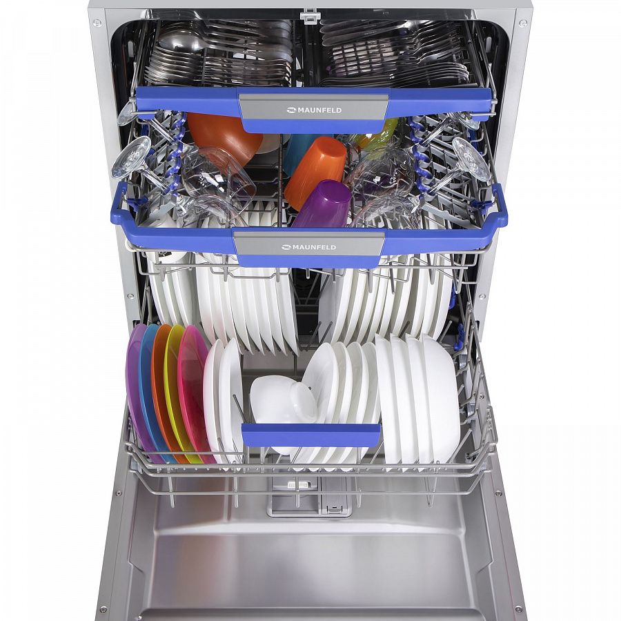 Посудомоечная машина с Vortex Wash, турбосушкой и лучом на полу MAUNFELD MLP-12IMR - фото6