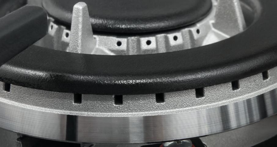 Итальянские горелки SABAF с матовыми крышками отличаются своей высокой надежностью и долговечностью.