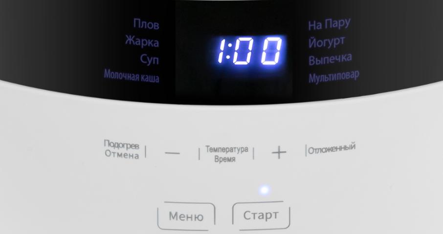 Одно прикосновение к сенсорной панели и мультиварка приготовит все, как вы хотите.