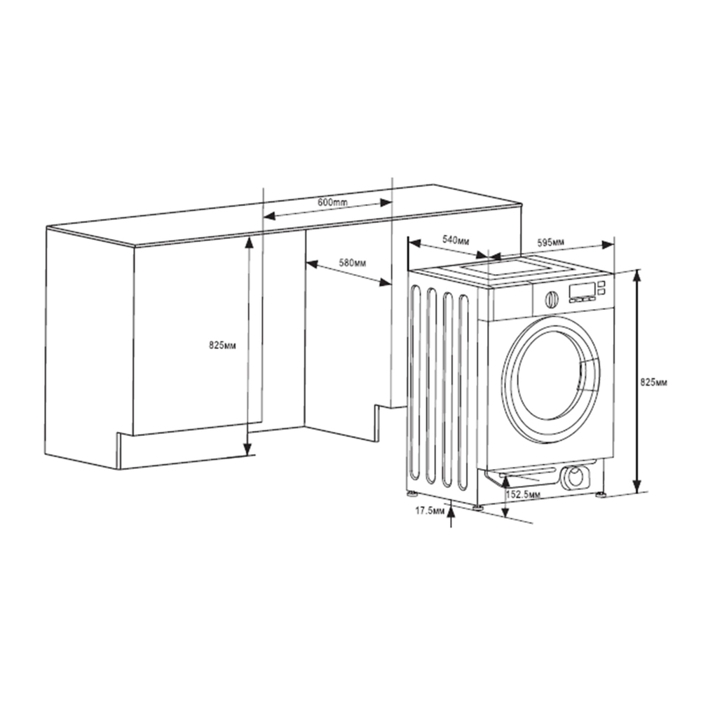 Встраиваемая стиральная машина с сушкой и инвертором MAUNFELD MBWM1486S - фото24