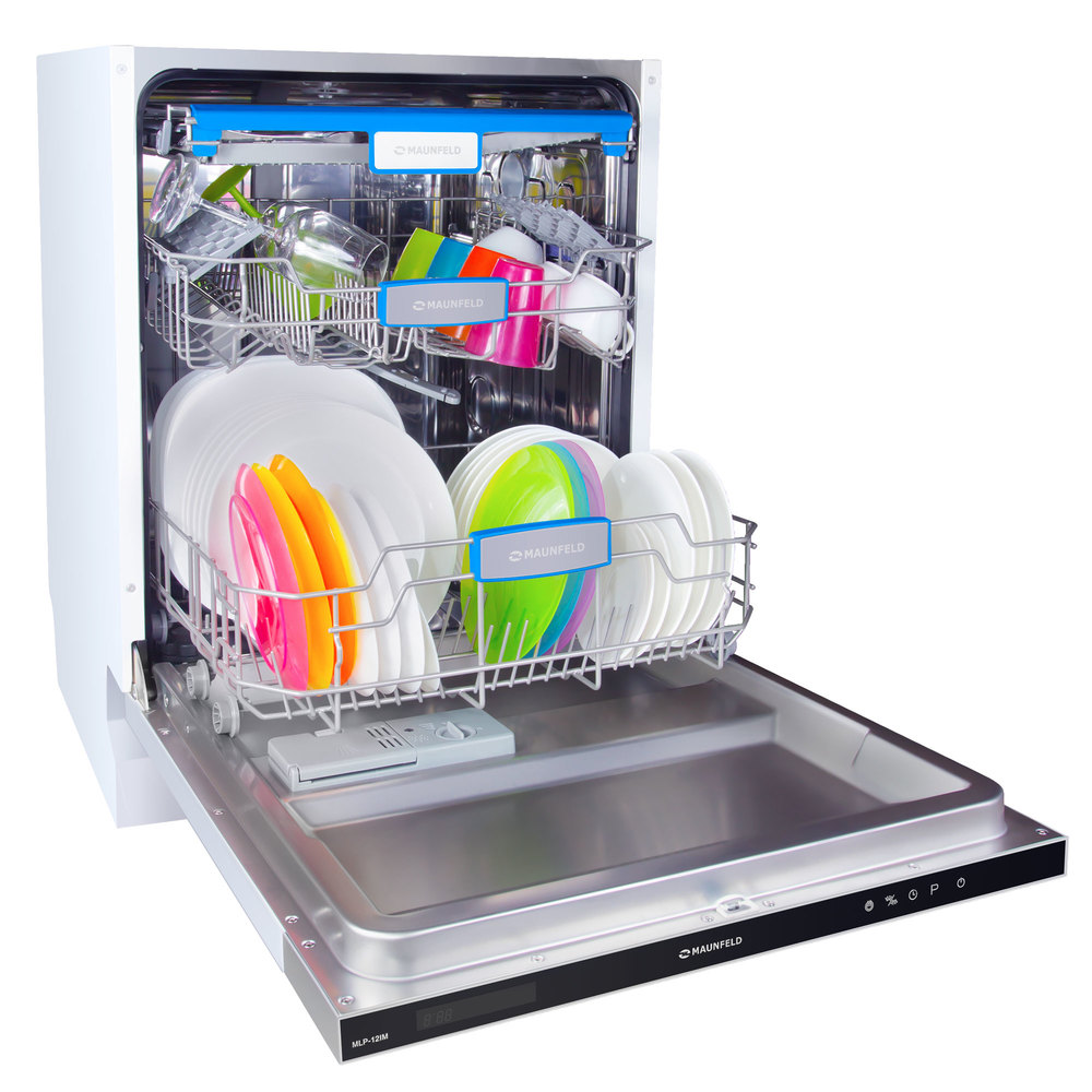 Посудомоечная машина с турбосушкой и лучом на полу MAUNFELD MLP-12IM - фото4