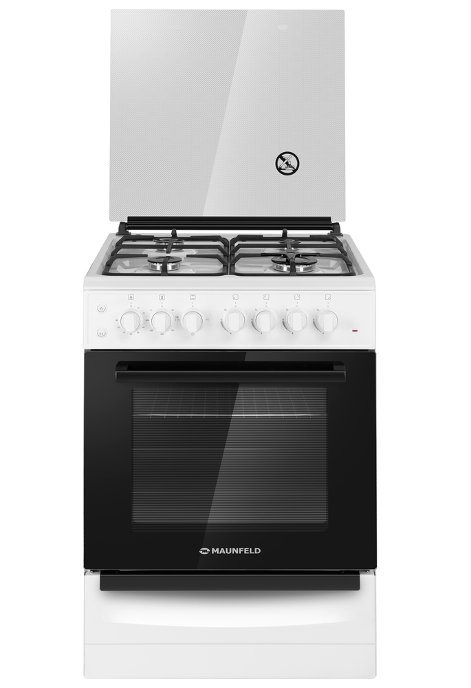 Газовая плита с электрической духовкой MAUNFELD MGC60ECW04 - фото1