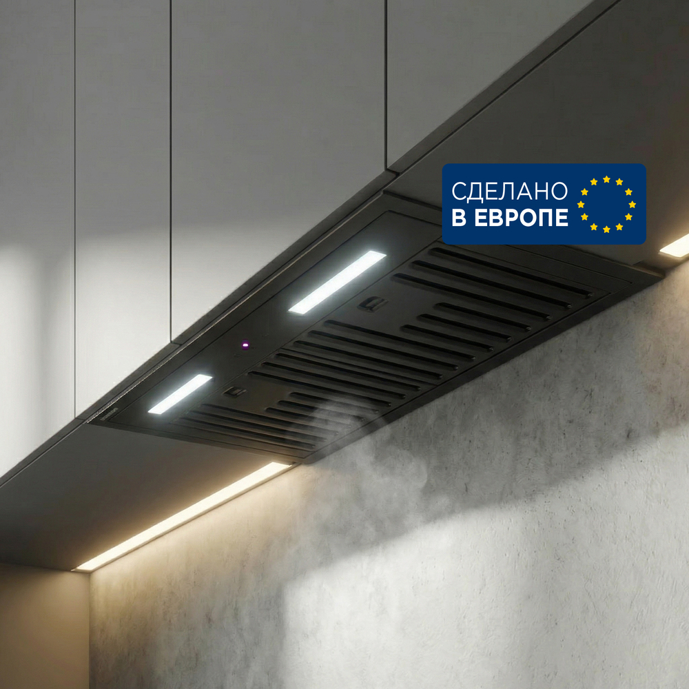 Кухонная вытяжка MAUNFELD BERK 60 Built In чёрный антрацит - фото1