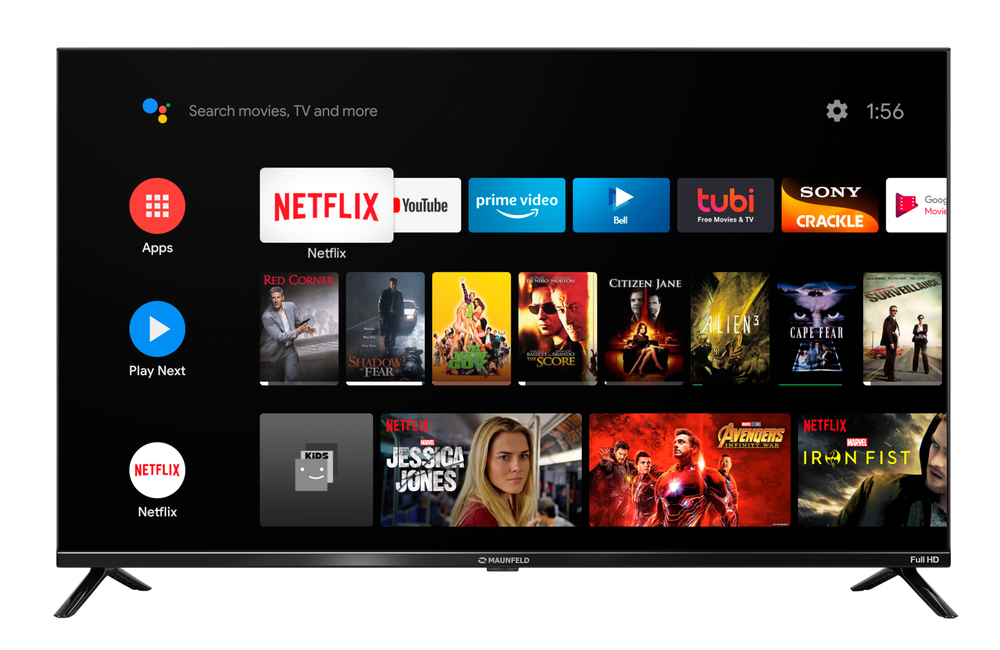43" Телевизор MAUNFELD MLT43FSD02, Full HD, Android TV - фото2
