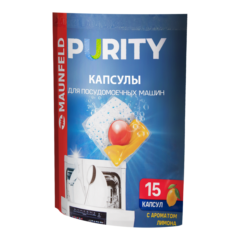 Капсулы для посудомоечной машины Maunfeld Purity MDC15LF (15 шт. в упаковке) - фото2