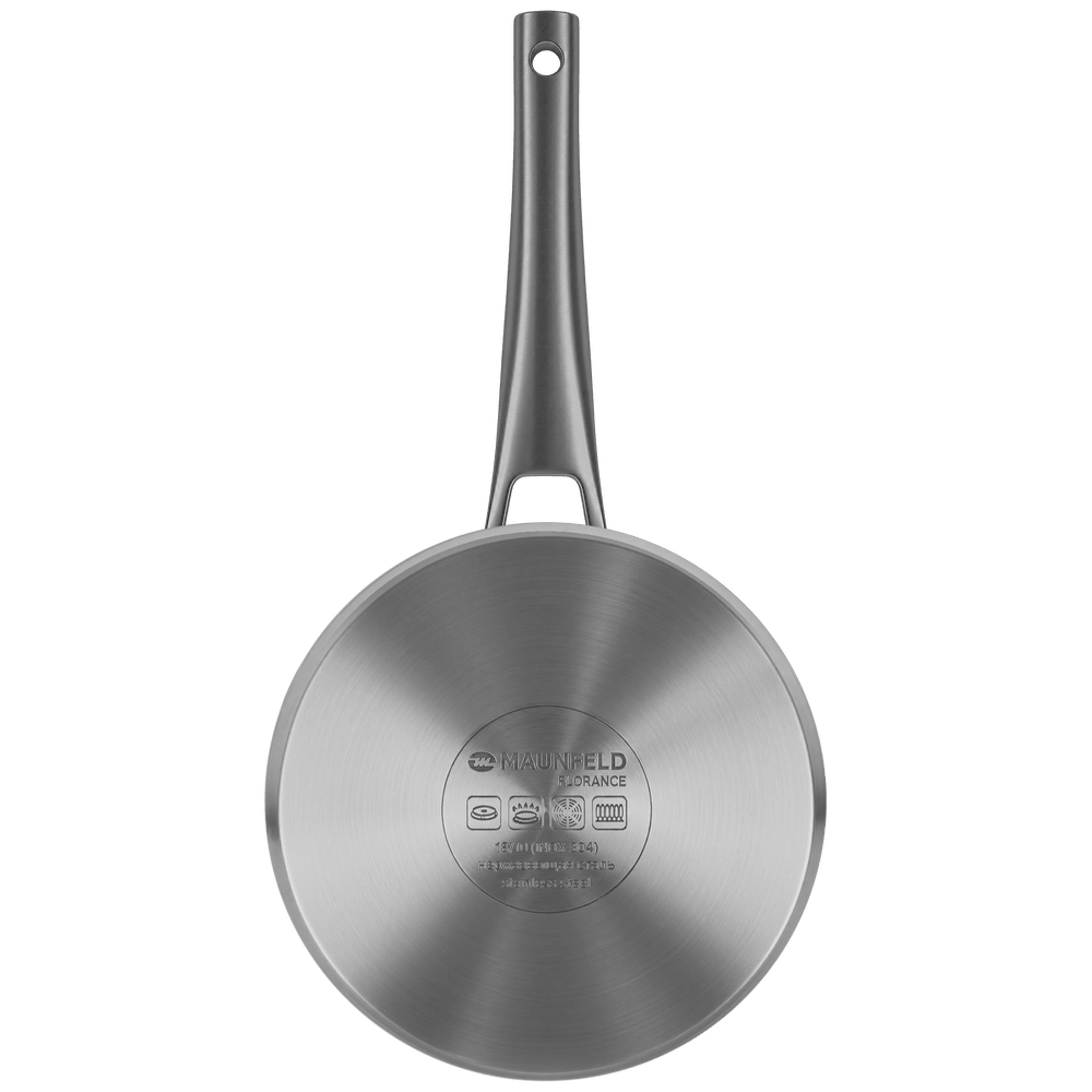 Ковш MAUNFELD FLORENCE MF18FR01SP из нержавеющей стали со стеклянной крышкой, 16 см, 1,8 л - фото6