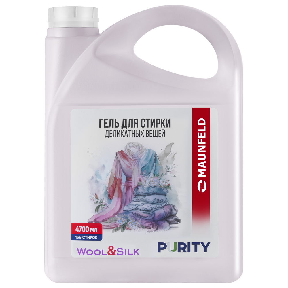 Гель для стирки Maunfeld Purity Wool&Silk 4700мл MVM4700PW - фото1