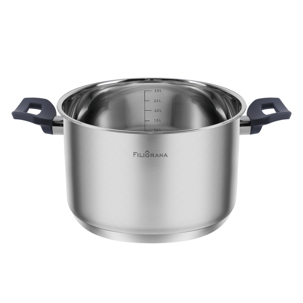 Кастрюля FILIGRANA STELLA FG40STL01CR из нержавеющей стали со стеклянной крышкой, 20  см, 3,6 л. - фото2