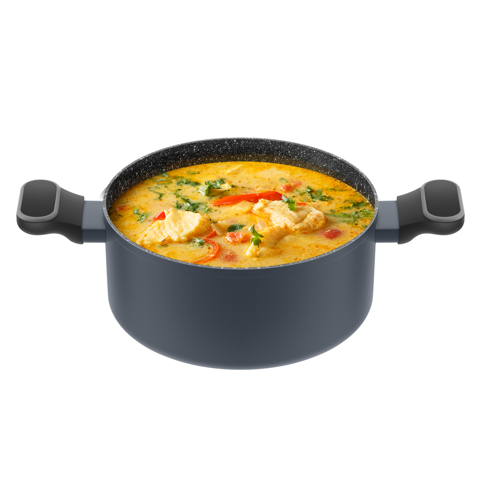 Кастрюля MAUNFELD FRIDA MCS29FA02DG из кованого алюминия со стеклянной крышкой, 20 см, 2,9 л. - фото3