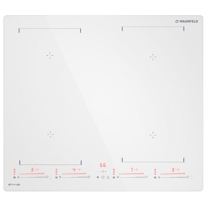 Индукционная варочная панель с&nbsp;объединением зон Bridge Induction и&nbsp;Booster MAUNFELD CVI604SBEXWH Inverter