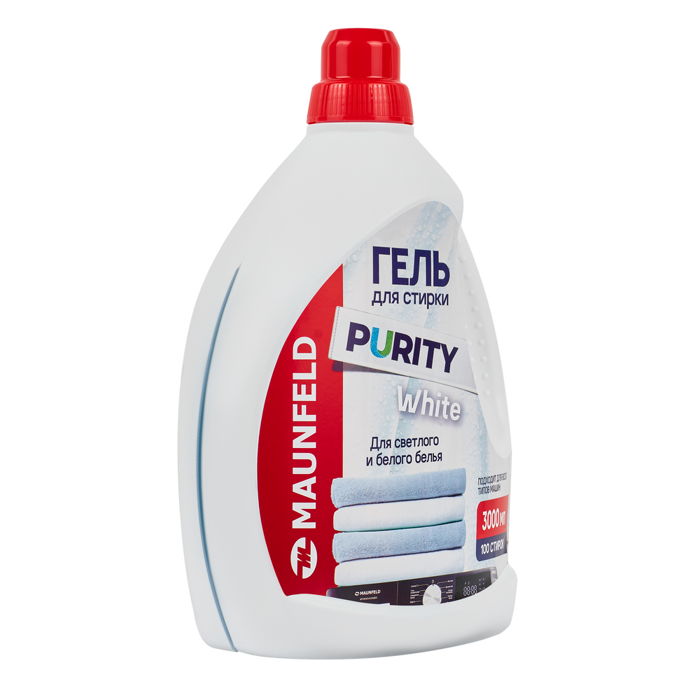 Гель для стирки Maunfeld Purity White 3000мл MWL3000PW - фото3