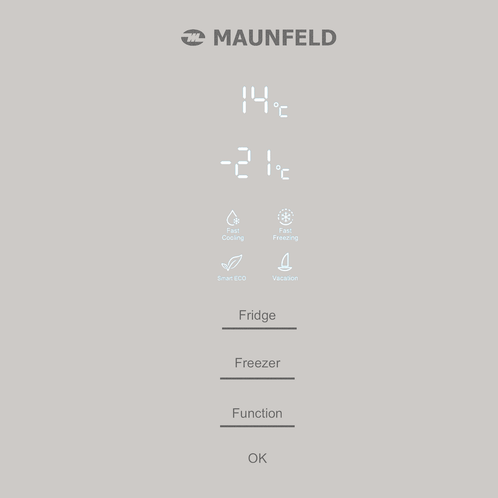 Холодильник MAUNFELD MFF200NFBG Matt Inverter - фото9