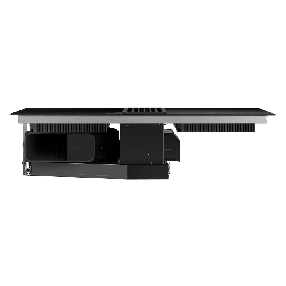 Индукционная варочная панель с интегрированной вытяжкой, объединением зон Bridge Induction MAUNFELD AVSI804SBH - фото10