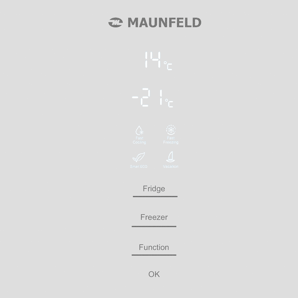 Холодильник MAUNFELD MFF185NFW Matt Inverter - фото9