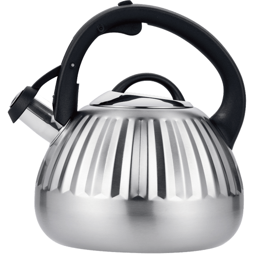 Чайник со свистком MAUNFELD WAFFLE MF117W25KT из нержавеющей стали 2,5 л