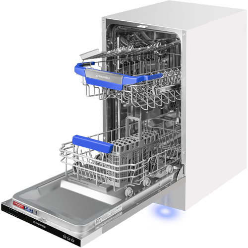 Посудомоечная машина c лучом на&nbsp;полу MAUNFELD MLP-08I Light Beam