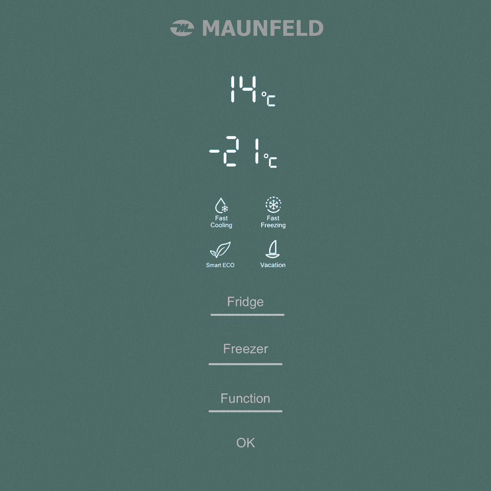 Холодильник MAUNFELD MFF185NFGN Matt Inverter - фото9