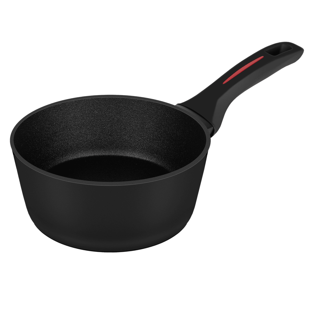 Ковш FILIGRANA CARITA  FG18CRT01SP из кованого алюминия со стеклянной крышкой, 18 см - фото2