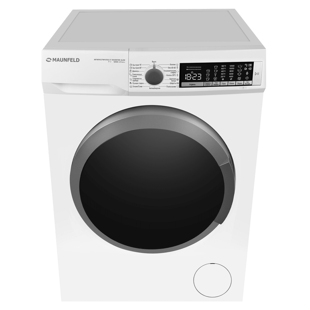 Стиральная машина с инвертором и паром MAUNFELD MFWM127WH200 ST INVERTER SLIM - фото4