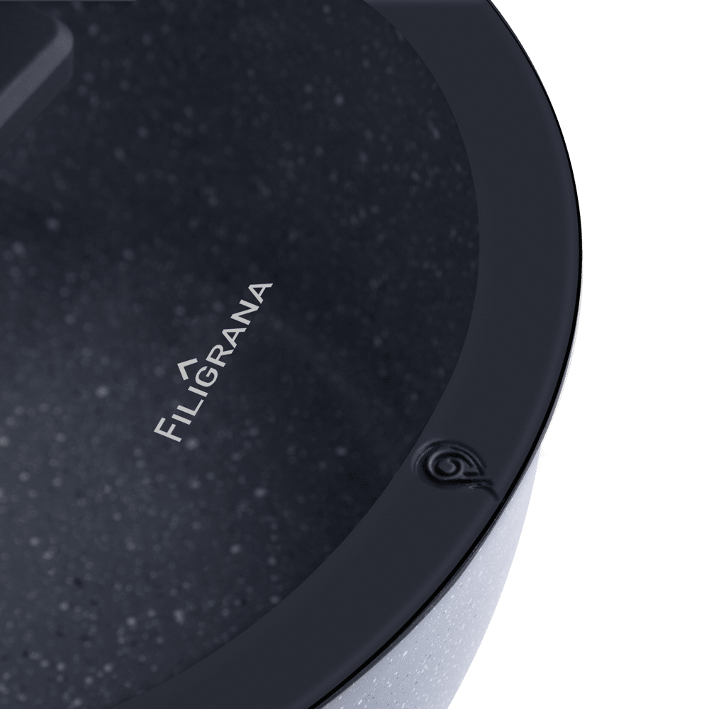 Кастрюля FILIGRANA SAGA FG20SGA01CS из кованого алюминия со стеклянной крышкой, 20 см - фото7