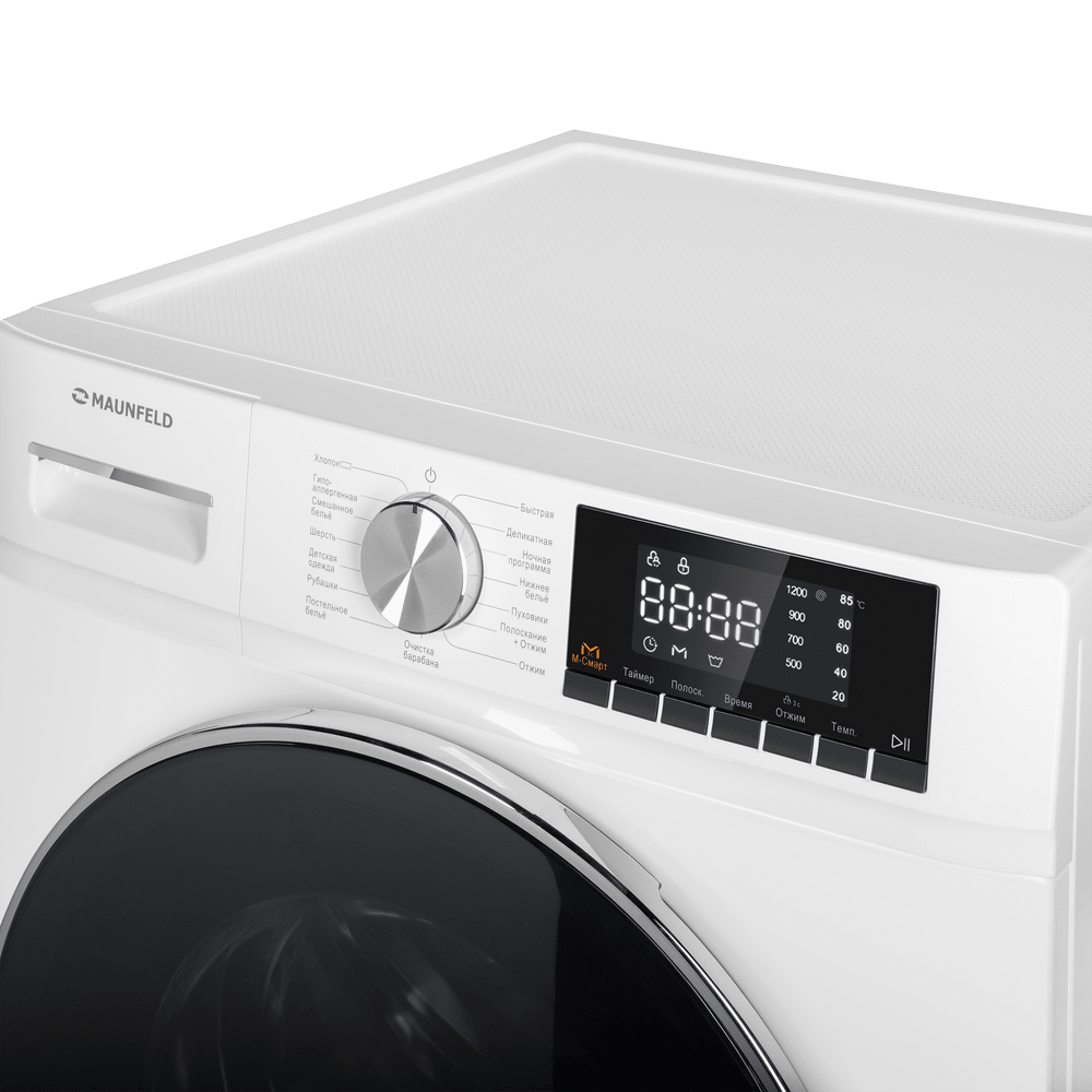 Стиральная машина c инвертором и паром MAUNFELD MFWM127I02 - фото10