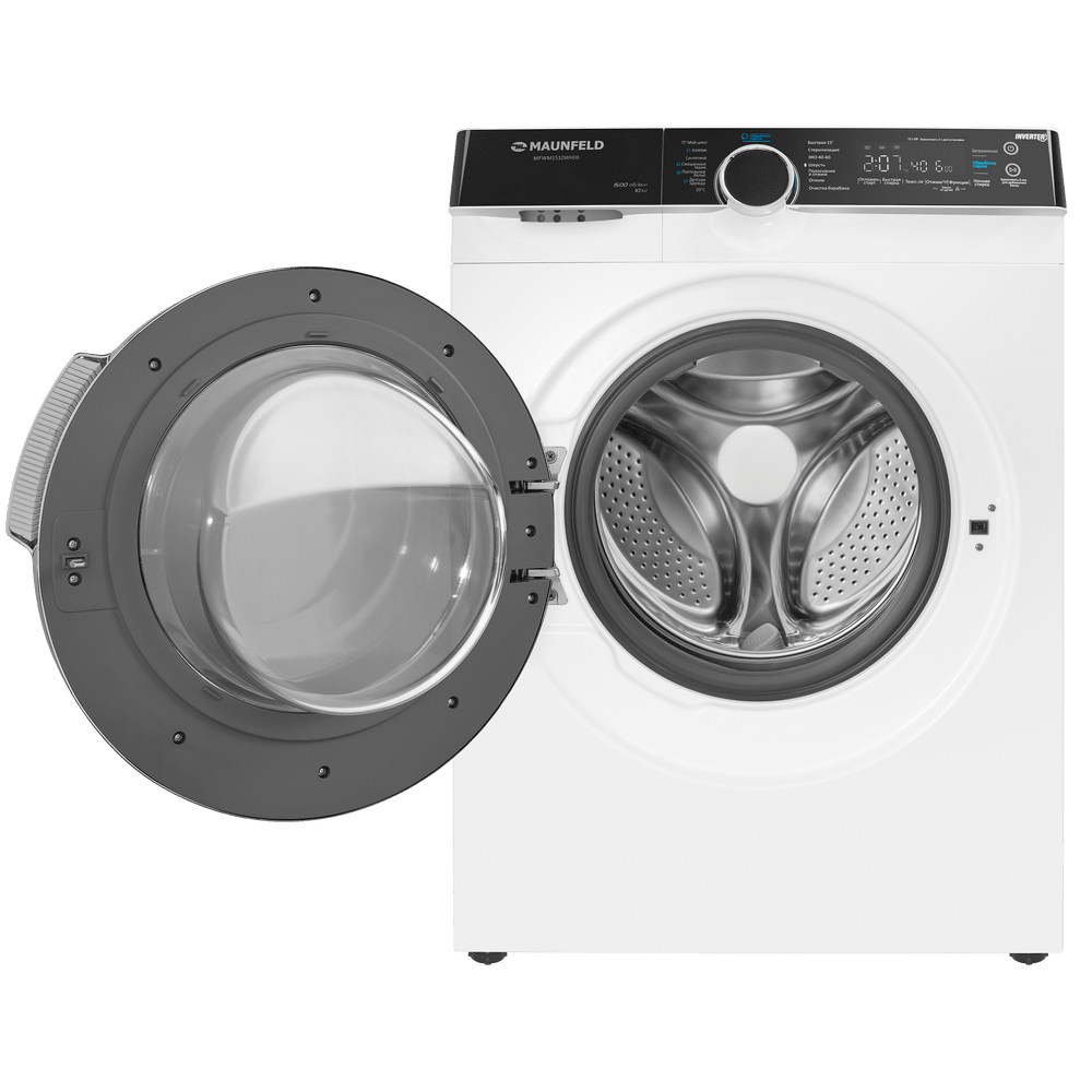 Стиральная машина с инвертором и паром MAUNFELD MFWM1510WH06 - фото4