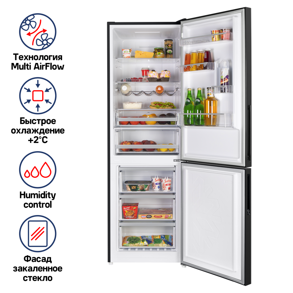 Холодильник MAUNFELD MFF185NFB - фото2