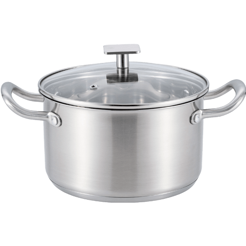 Кастрюля MAUNFELD FLORENCE MF36FR01CR из&nbsp;нержавеющей стали со&nbsp;стеклянной крышкой, 20см, 3,6&nbsp;л