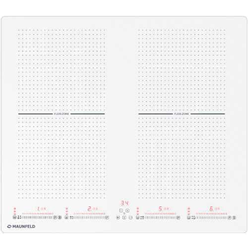 Индукционная варочная панель с&nbsp;двумя Flex Zone и&nbsp;Booster MAUNFELD CVI594SF2WH