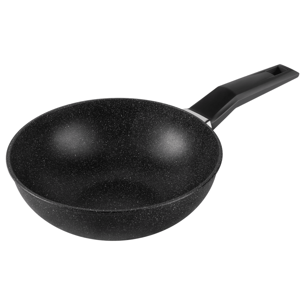 Сковорода вок MAUNFELD ELLA MF26EL01WF  из литого алюминия, 26 см - фото1