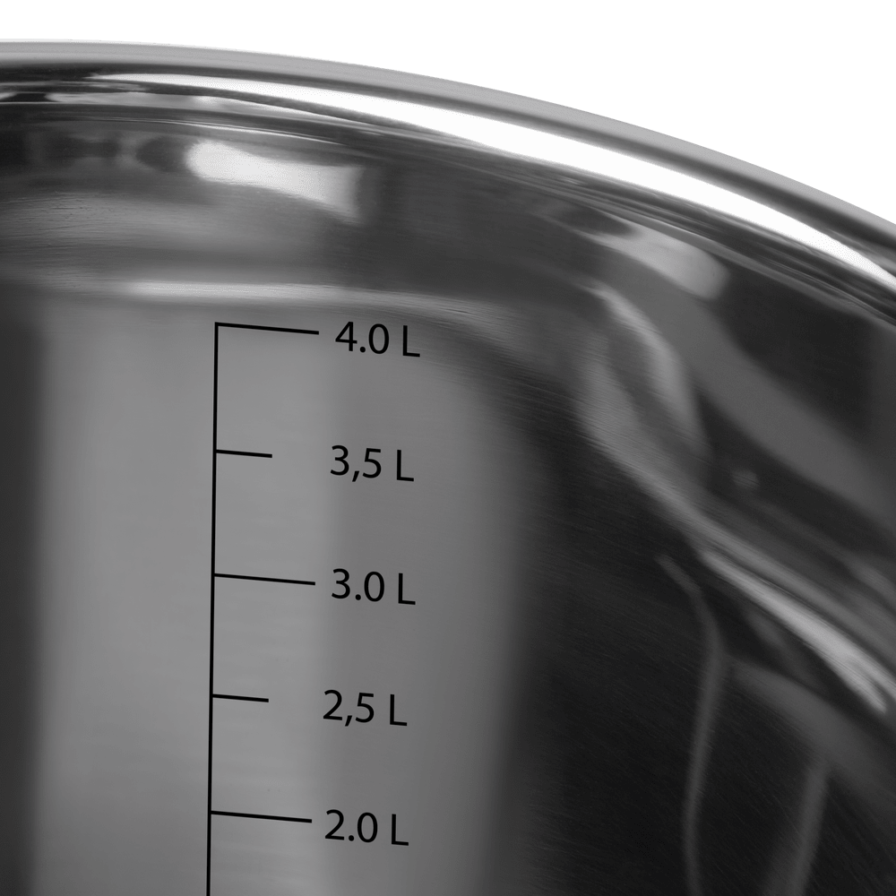 Кастрюля FILIGRANA STELLA FG50STL01CR  из нержавеющей стали со стеклянной крышкой, 22  см, 4,7 л. - фото8