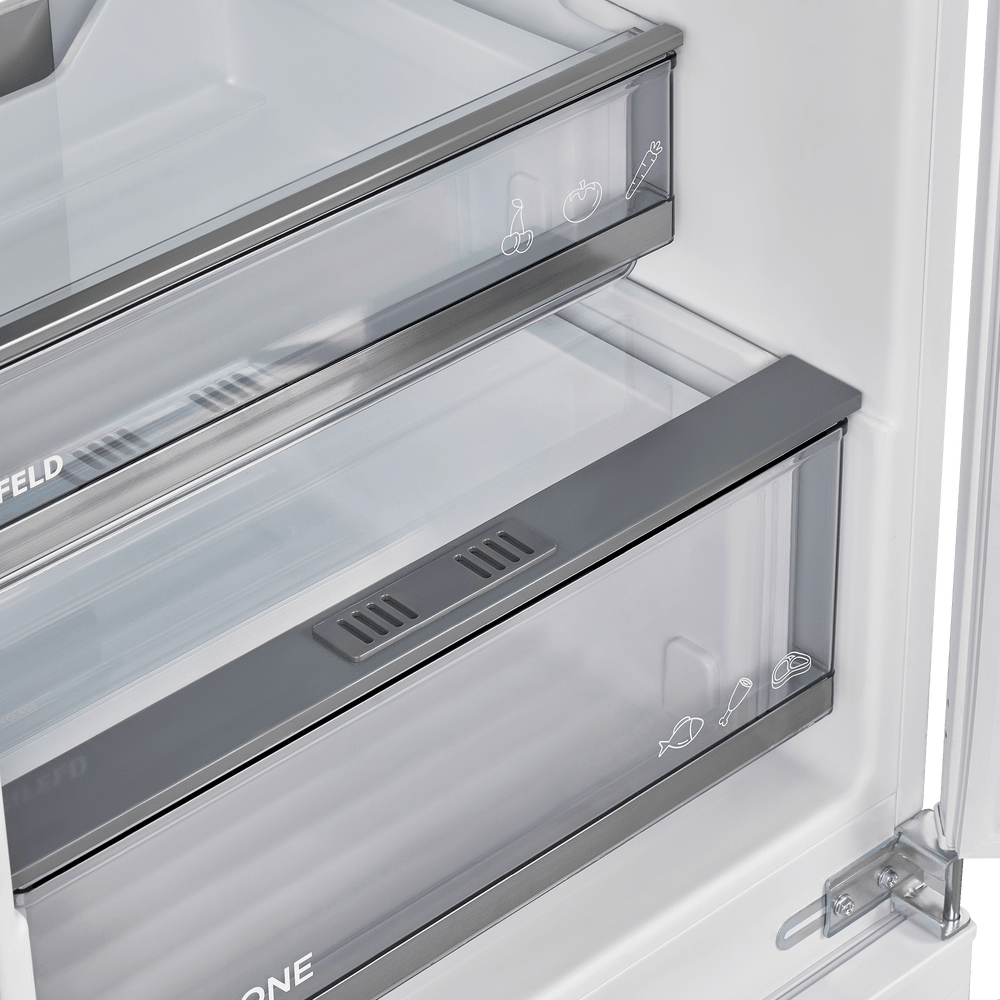 Холодильник-морозильник встраиваемый MAUNFELD MBF17754NFWHGR LUX Inverter - фото11