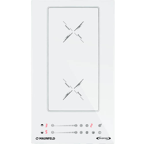 Индукционная варочная панель с&nbsp;объединением зон Bridge Induction MAUNFELD CVI292S2BWHA Inverter