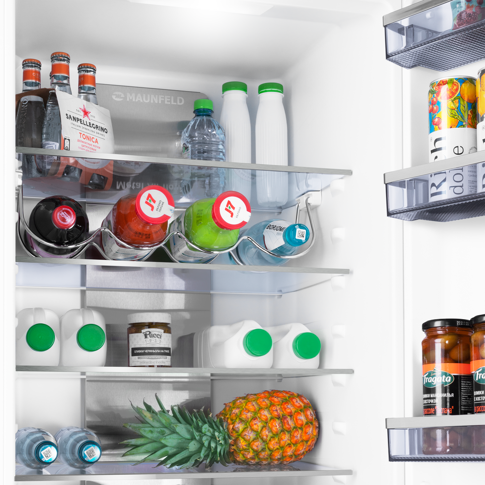 Холодильник-морозильник встраиваемый MAUNFELD MBF17754NFWHGR LUX - фото7