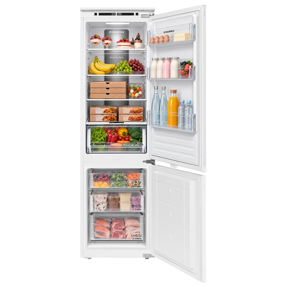 Холодильник-морозильник встраиваемый MAUNFELD MBF1772NFWH Inverter - фото2