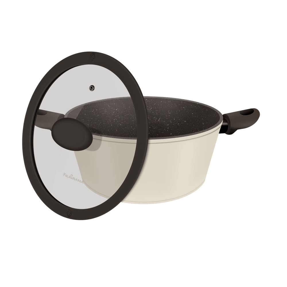 Кастрюля FILIGRANA EDDA FG20EDD01CS из кованого алюминия со стеклянной крышкой, 20 см - фото10