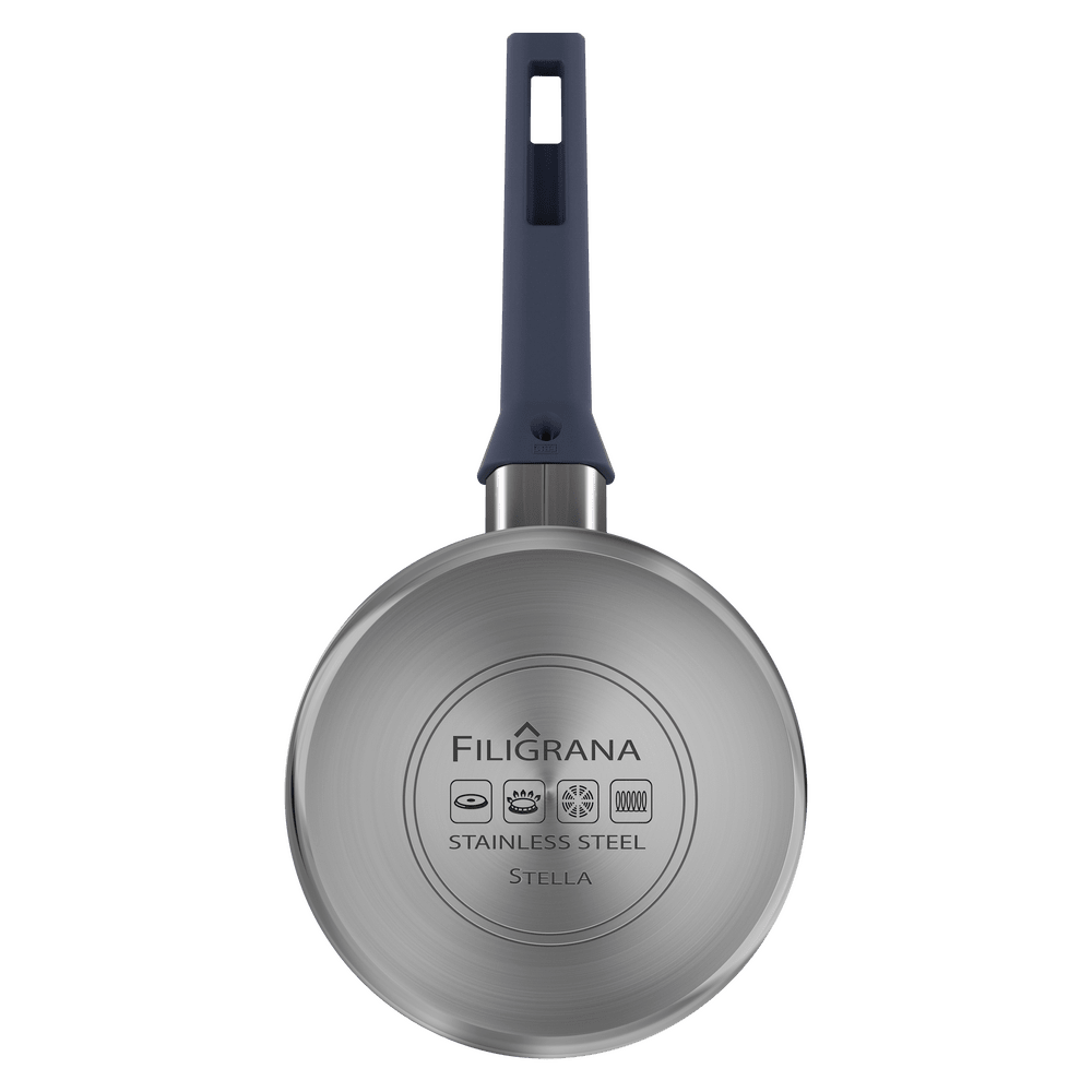 Ковш FILIGRANA STELLA FG18STL01SP из нержавеющей стали со стеклянной крышкой, 16 см, 1,8  л. - фото7