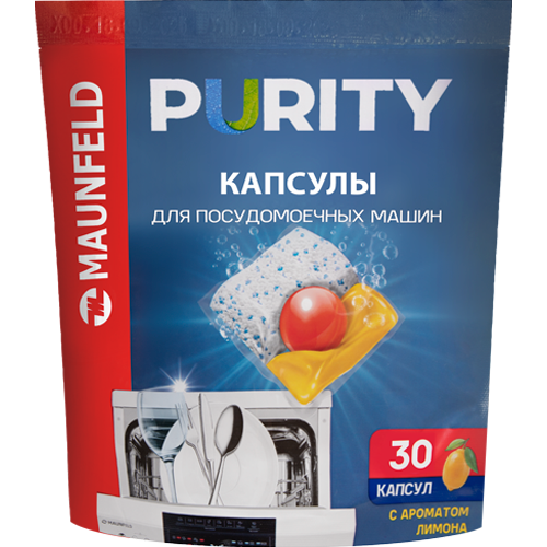 Капсулы для посудомоечной машины Maunfeld Purity MDC30LF (30 шт. в упаковке)