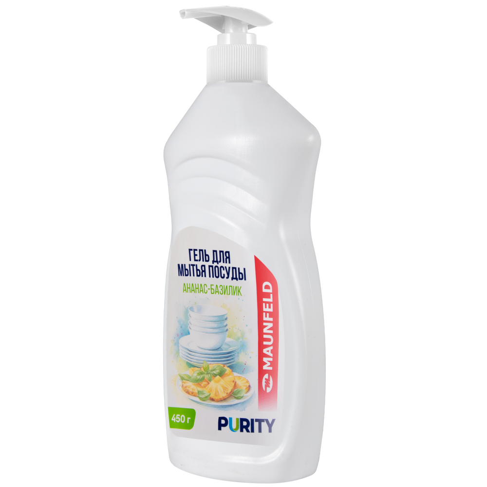 Гель для мытья посуды Maunfeld Purity Ананас и базилик 450г MVM450PB - фото2