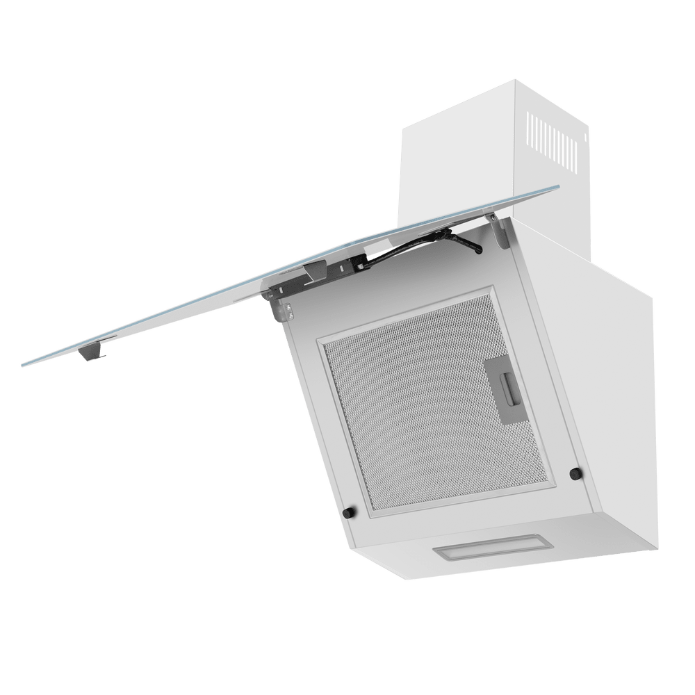 Кухонная вытяжка MAUNFELD Elf 60 белое стекло - фото3